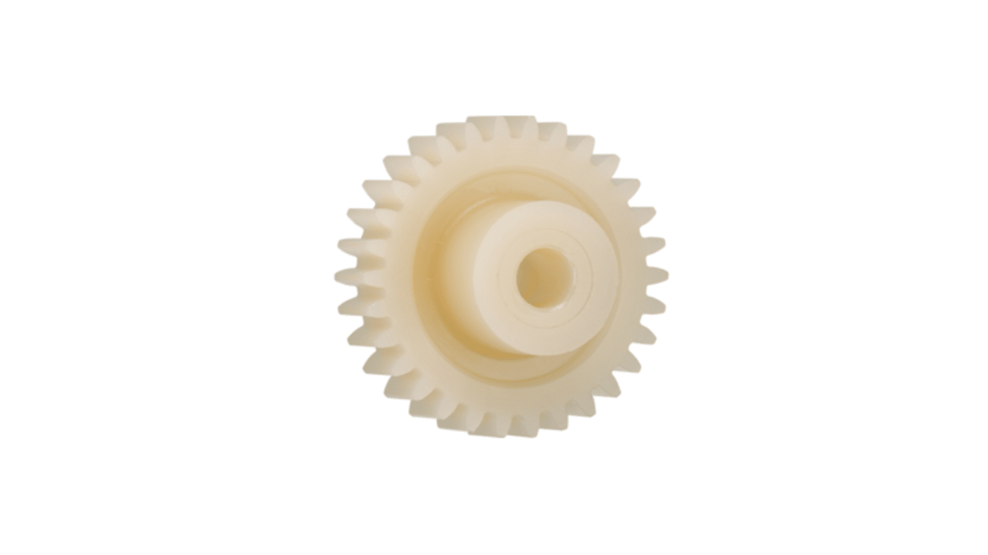 Igus Igutek P360 70 Teeth Spur Gear, 3 Module, 20mm Bore Diam, 210mm Pitch Diam, 40mm Hub Diam