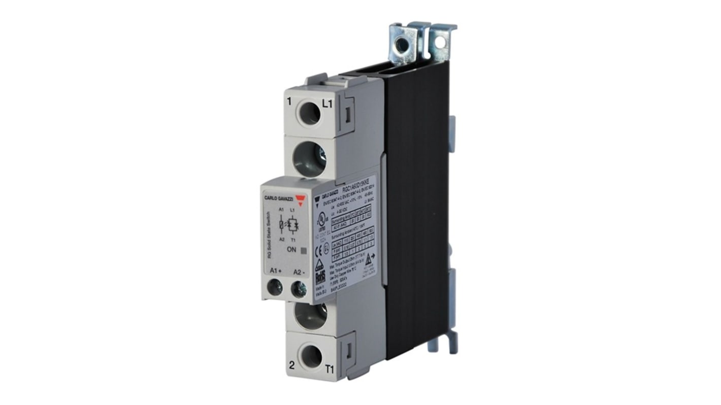 Carlo Gavazzi RGC1 Series Solid State Relay, 20 A Load, DIN Rail Mount, 264 V ac Load, 32 Vdc Control