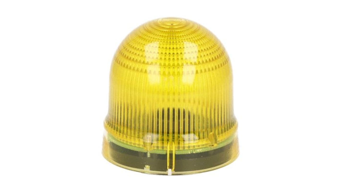 Lovato 8LB6 Series Yellow Steady Beacon, 12 → 240 V ac/dc, Bayonet Fitting, Filament Bulb, IP54