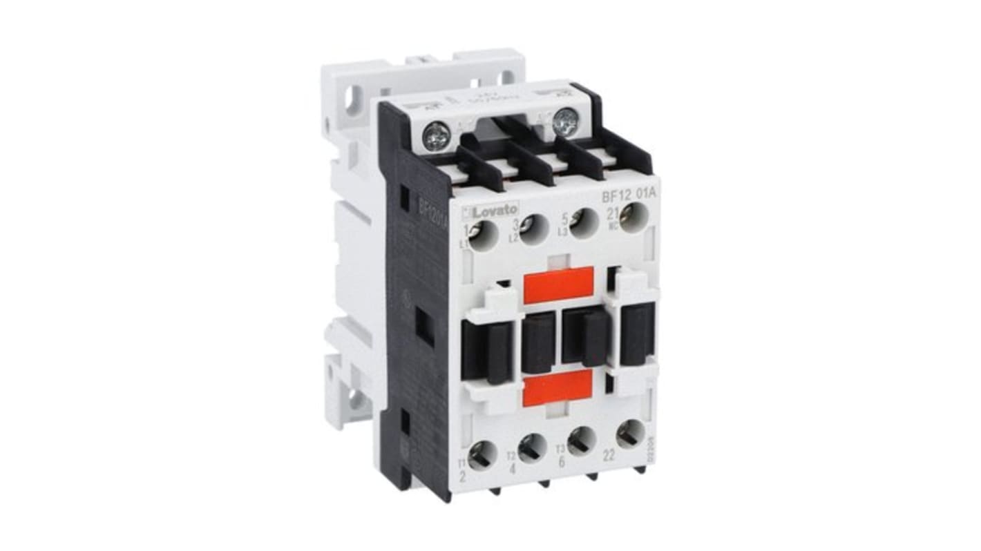 Stycznik 48 V AC Lovato styki: 3 5,5 kW 12 A 1NC BF1201A048