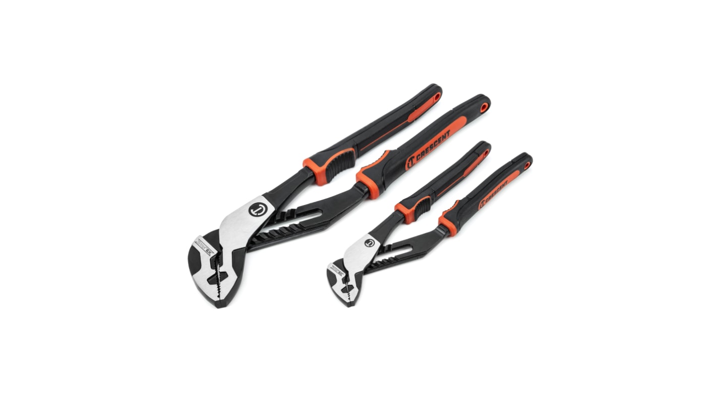 Crescent RTZ2CGSET2 2-Piece Plier Set, Angled Tip, ESD, 200 mm, 300 mm Overall