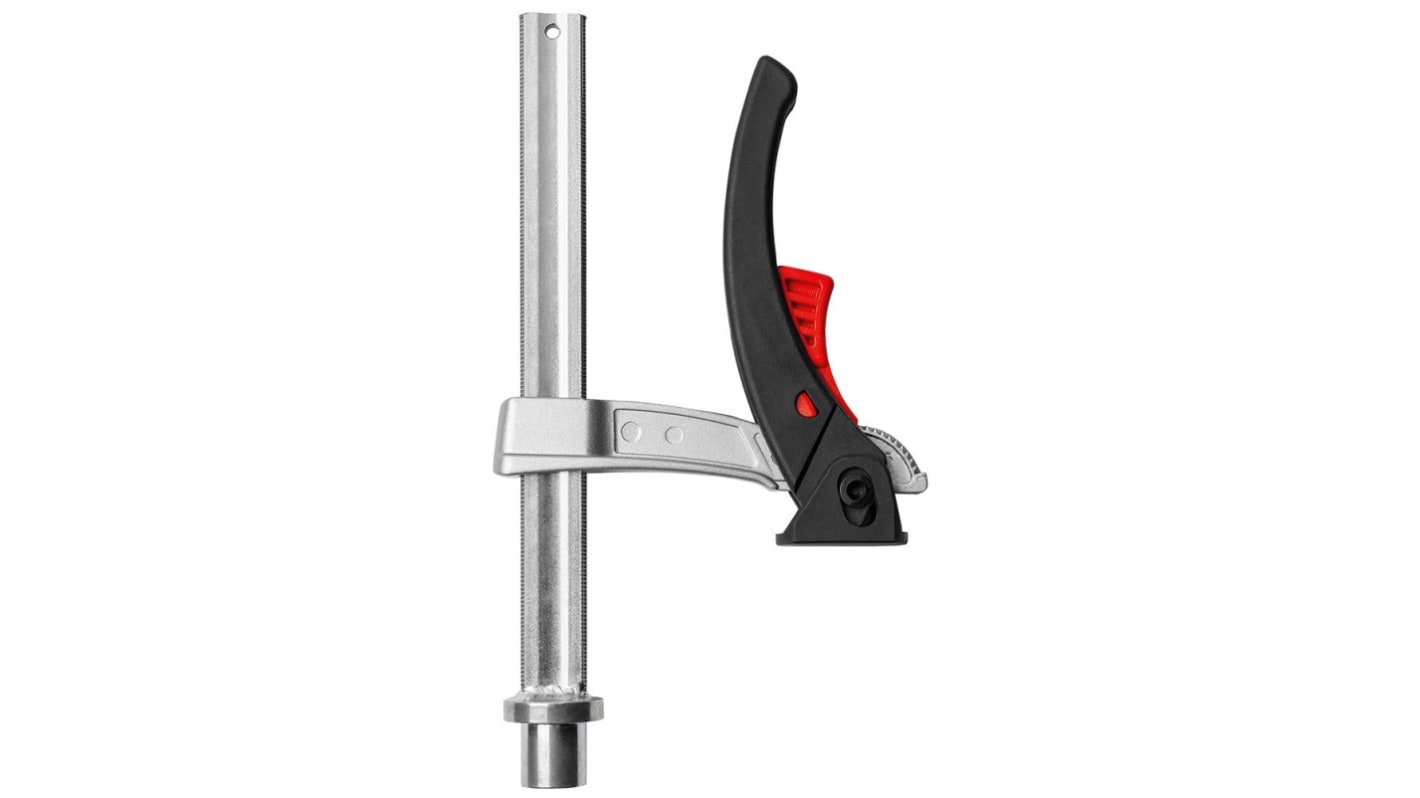 Dociskacz poziomy Bessey otwarcie szczęk 150mm głębokość szczęk 80mm Dźwignia zacisku stołu