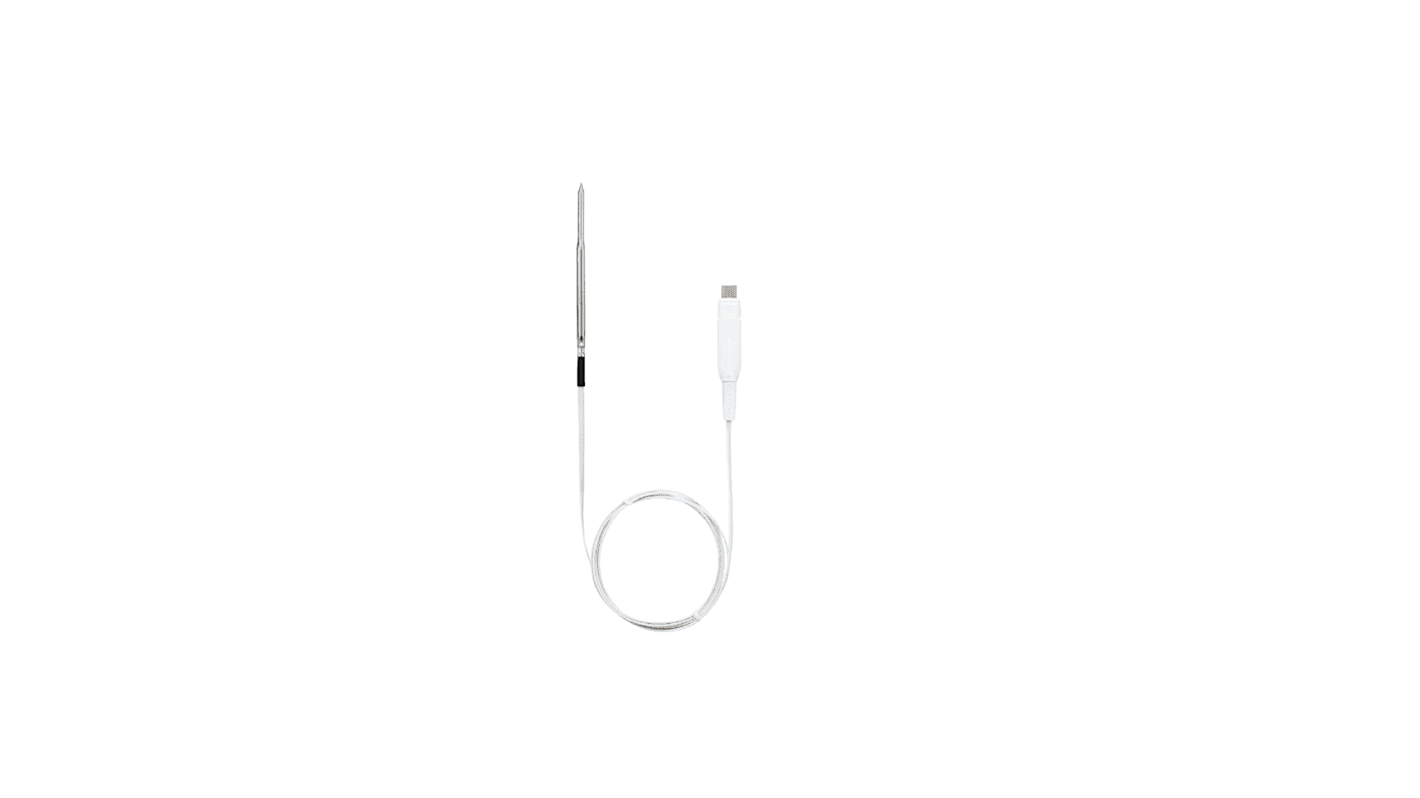 Testo PT100 Needle PT100 Temperature Probe, 90mm Length, 4mm Diameter, 150 °C Max