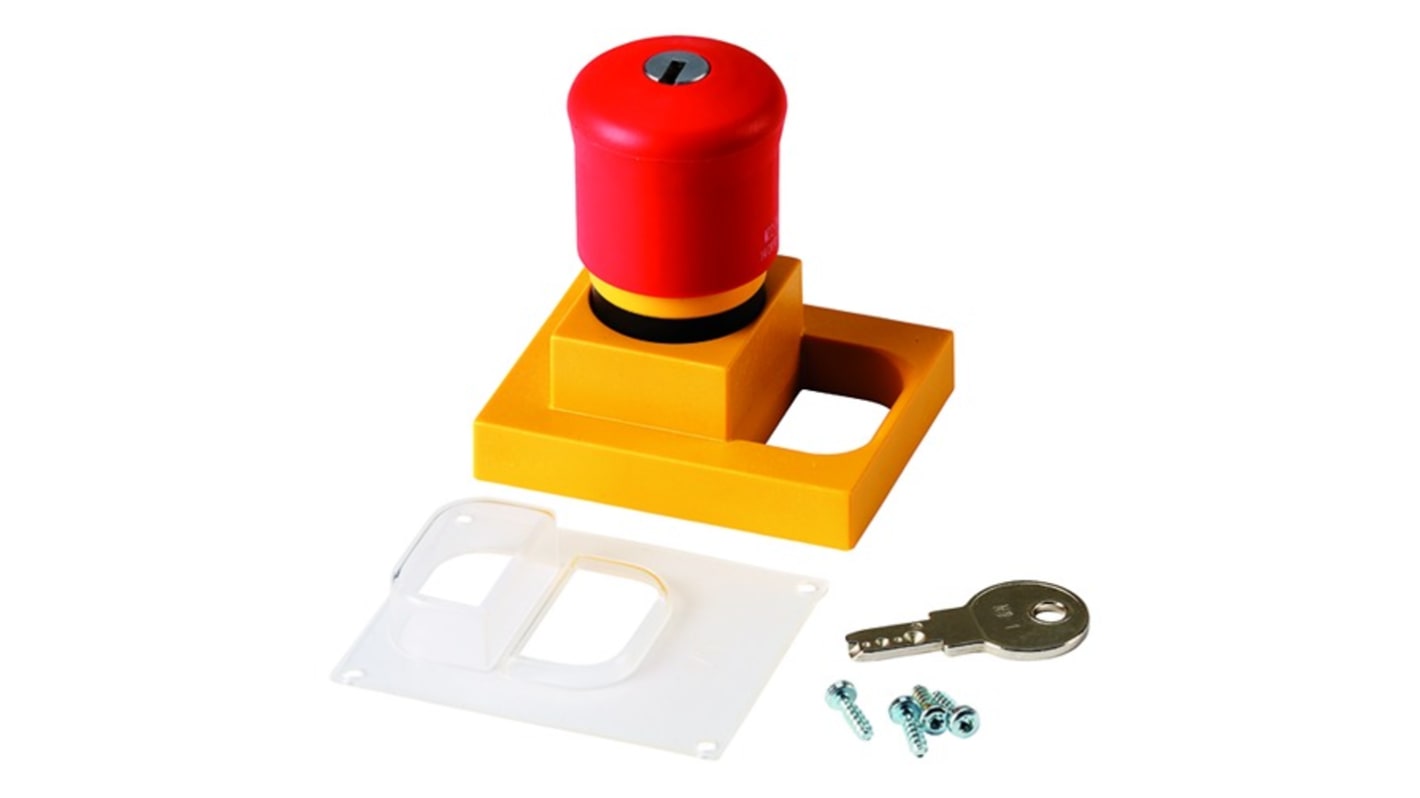 Eaton Grey/Yellow Plastic Push Button Enclosure -