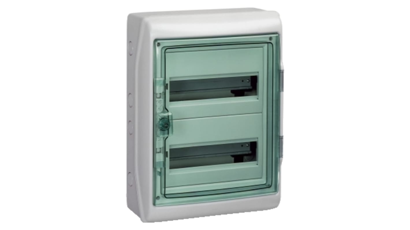 Schneider Electric Mureva Light Grey Smooth Polymer Electrical Enclosure, IEC, IP65,  Surface Mount, 1 Gangs, 460 x 340