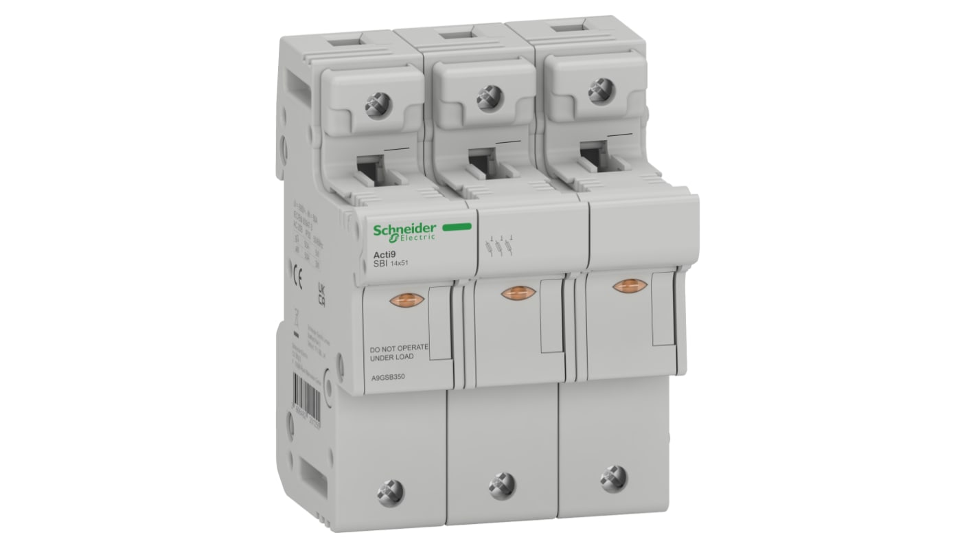 Schneider Electric Fuse Switch Disconnector, 3 Pole, 50A Max Current, 10 A, 12 A, 16 A, 20 A, 25 A, 32 A, 40 A, 50 A