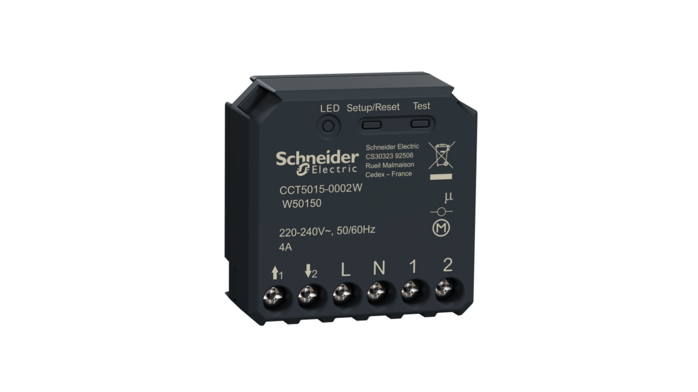 Schneider Electric CCT 300mW Roller Shutter Relay Switch Actuator, Flush Mount, 240 V ac