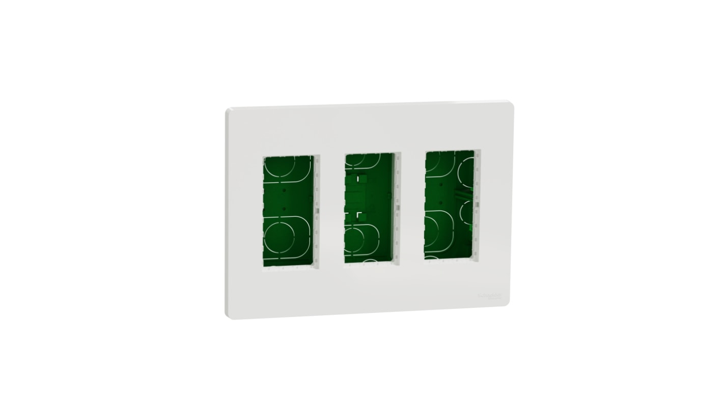 Schneider Electric Unica Kabeleinführung, ABS, 230mm, 62mm, 167mm, Weiß