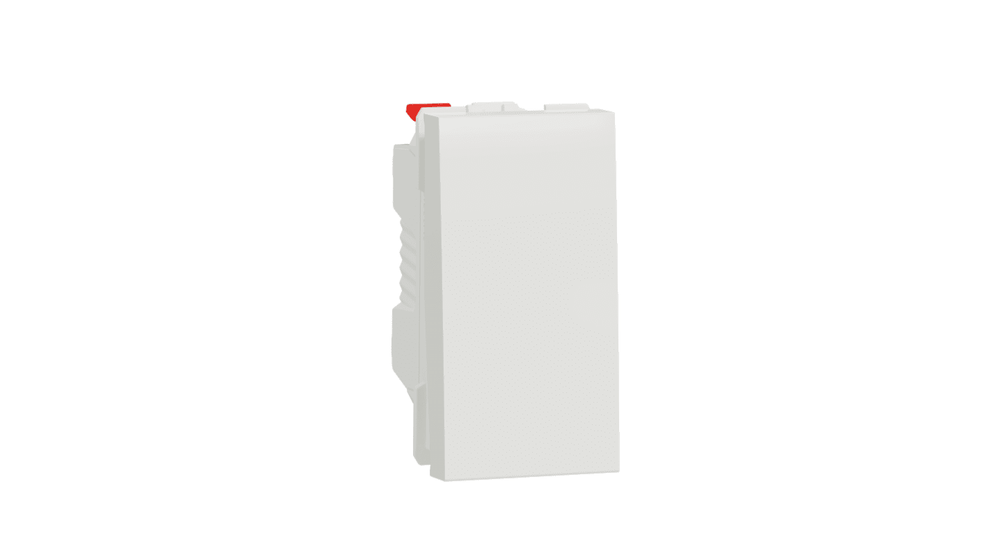 Schneider Electric White Push Button Light Switch, 1 Way, NU3