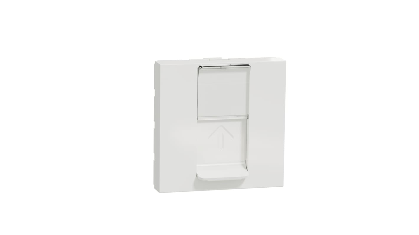 Schneider Electric Unica Series Female RJ45 Socket, Flush Mount, Cat6, S-FTP Shield Straight 1 Port