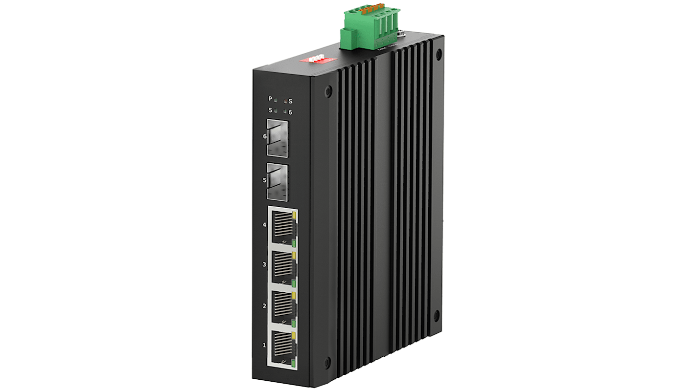 RS PRO Ethernet-Switch 4-Port Unmanaged RJ-45