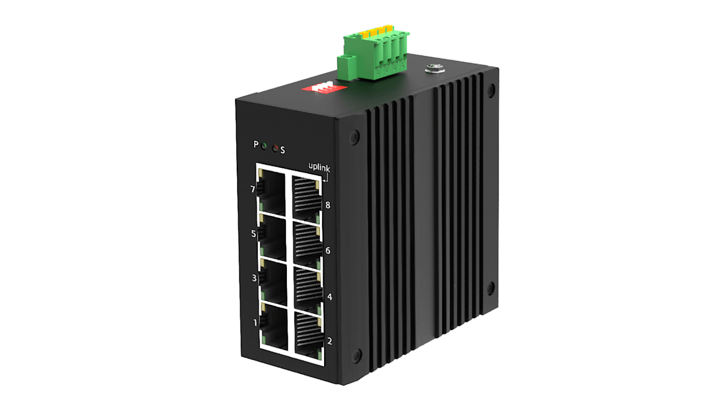 Switch Ethernet RS PRO, 8 porte, No