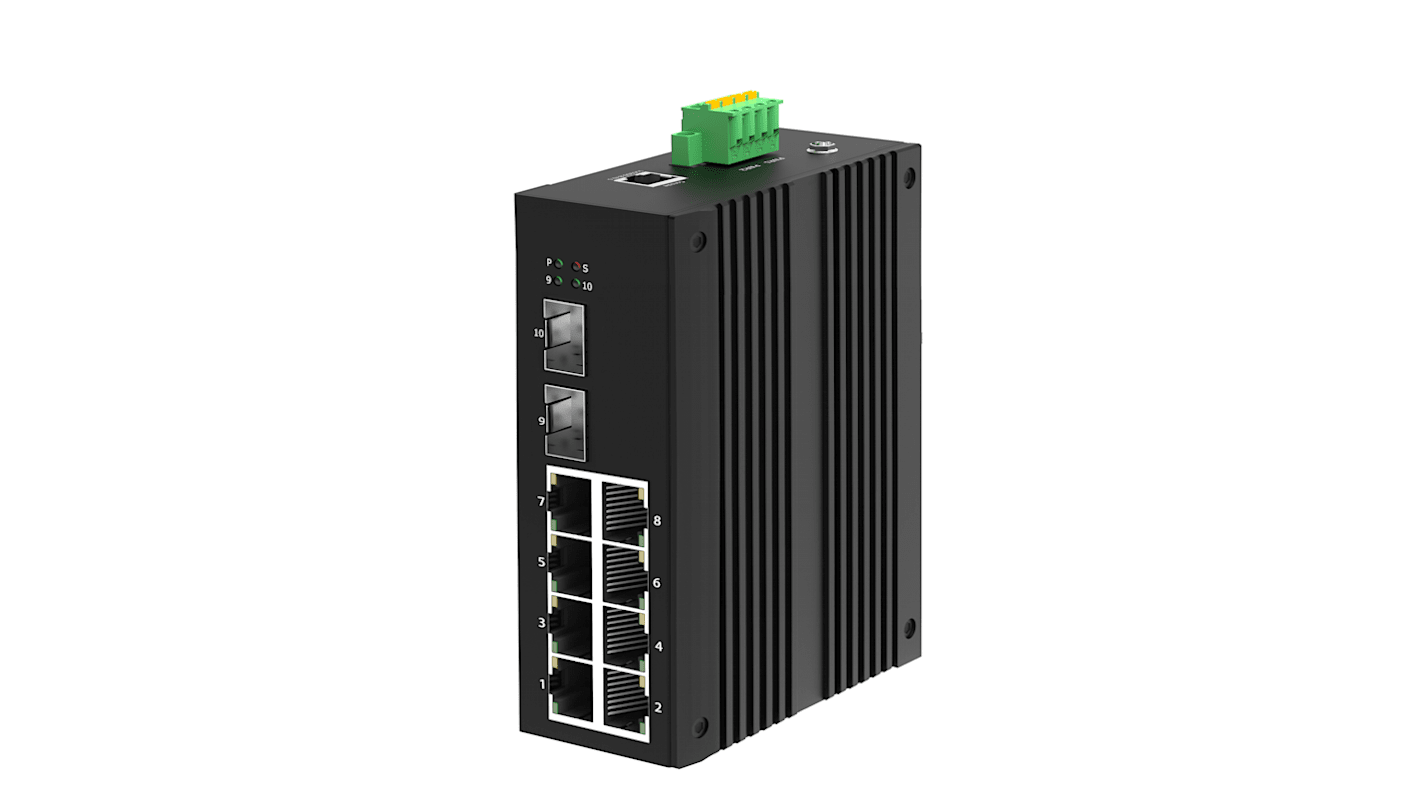 RS PRO Managed 8 Port Ethernet Switch, RJ-45