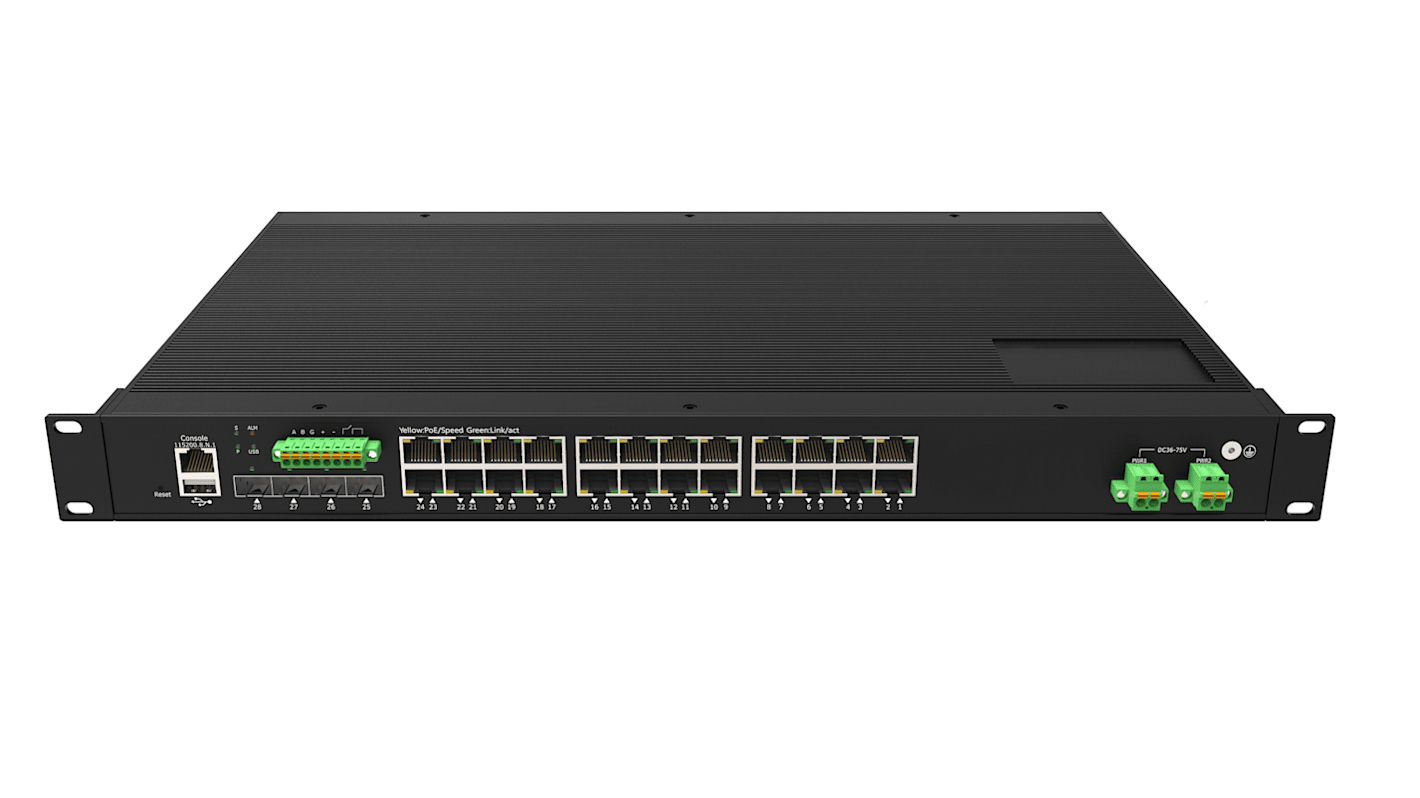 RS PRO Managed 24 Port Ethernet Switch, RJ-45