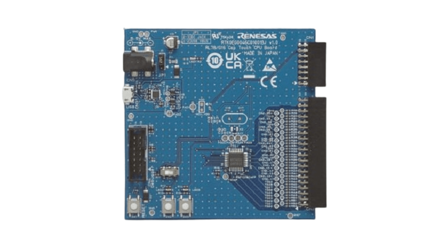 Componente del sistema di valutazione Capacitive Touch Evaluation System Renesas Electronics, CPU RL78