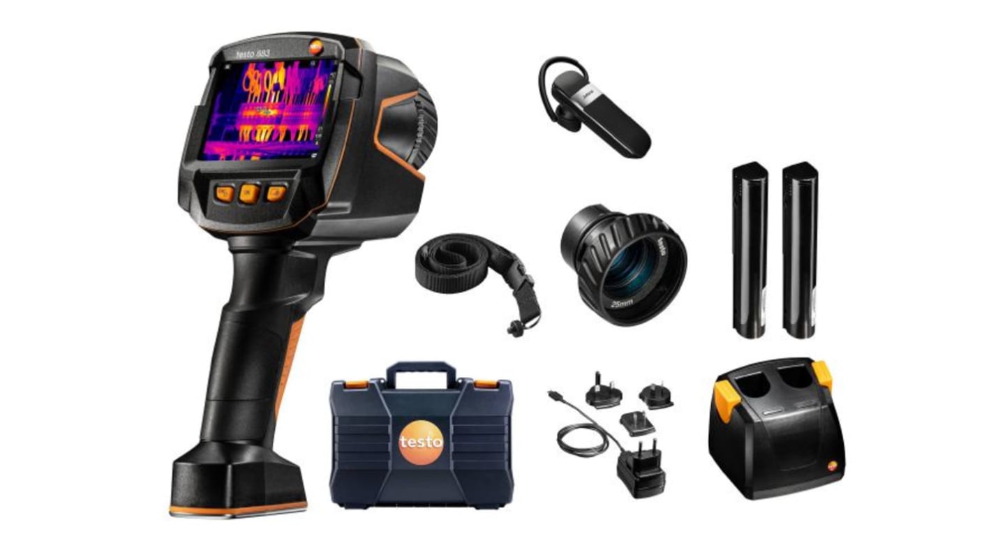 Testo testo 883-2 Thermal Imaging Camera, -30 → +650 °C, 320 x 240pixel Detector Resolution