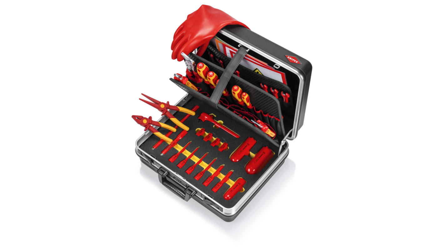 Knipex 29 Piece EV Tool Case Tool Case with Case, VDE Approved