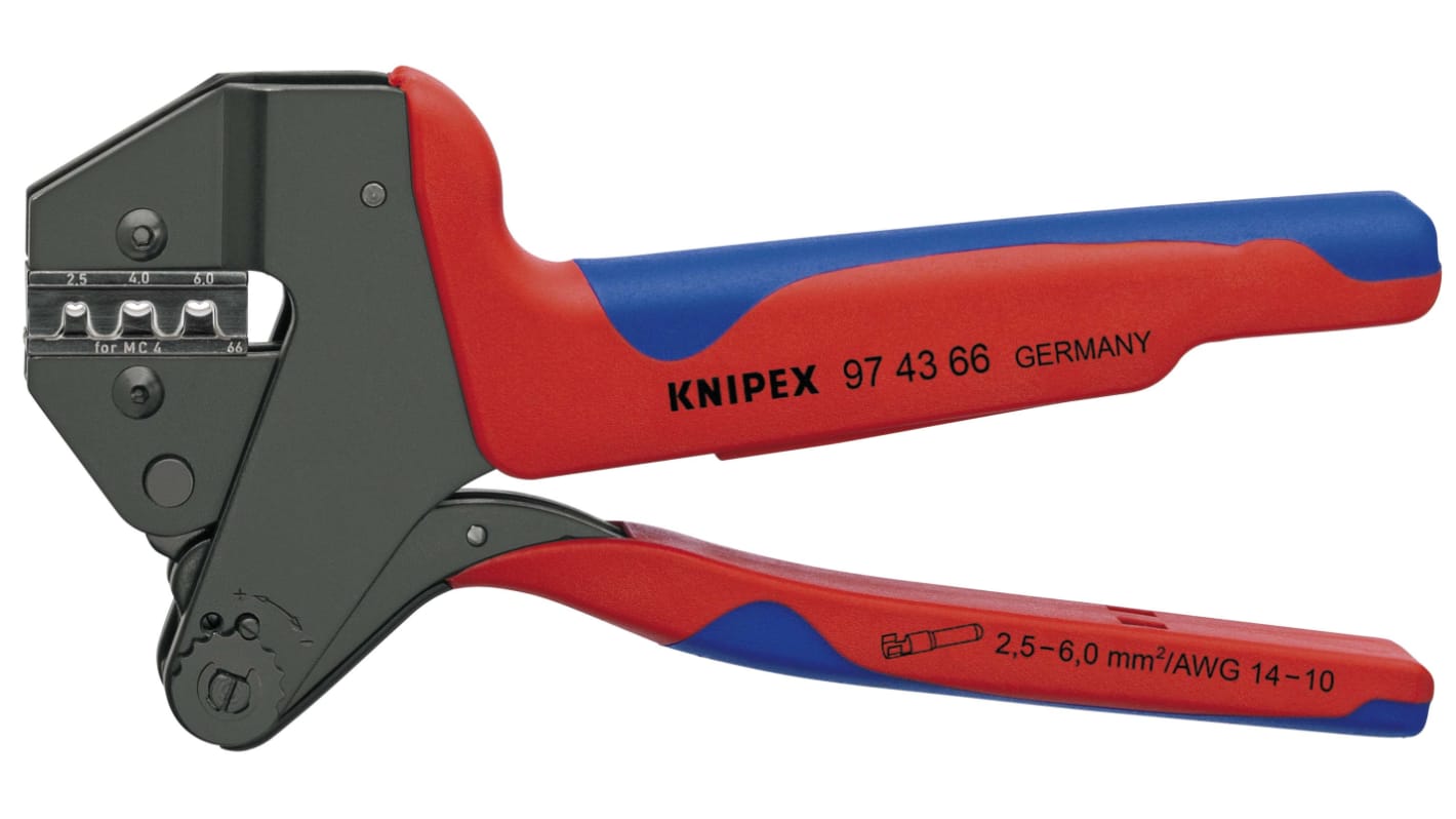 Knipex 圧着工具, ワイヤ寸法:20 → 10AWG, 圧着工具, Knipex Knipex 圧着工具, ワイヤ寸法:20 → 10AWG, 圧着工具, Knipex