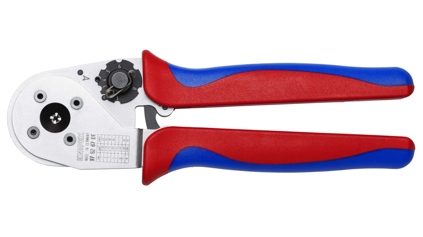 Pinza crimpatrice Knipex, Contatti DT