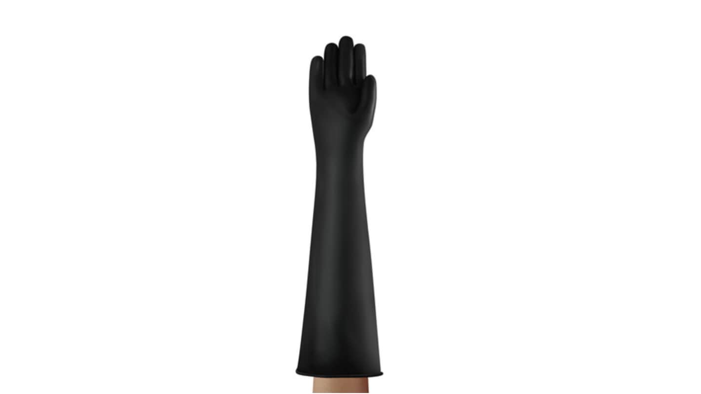 Ansell AlphaTec 87-108 Arbeitshandschuhe Größe 9 Chemikalienbeständig Latex Schwarz 1Paar