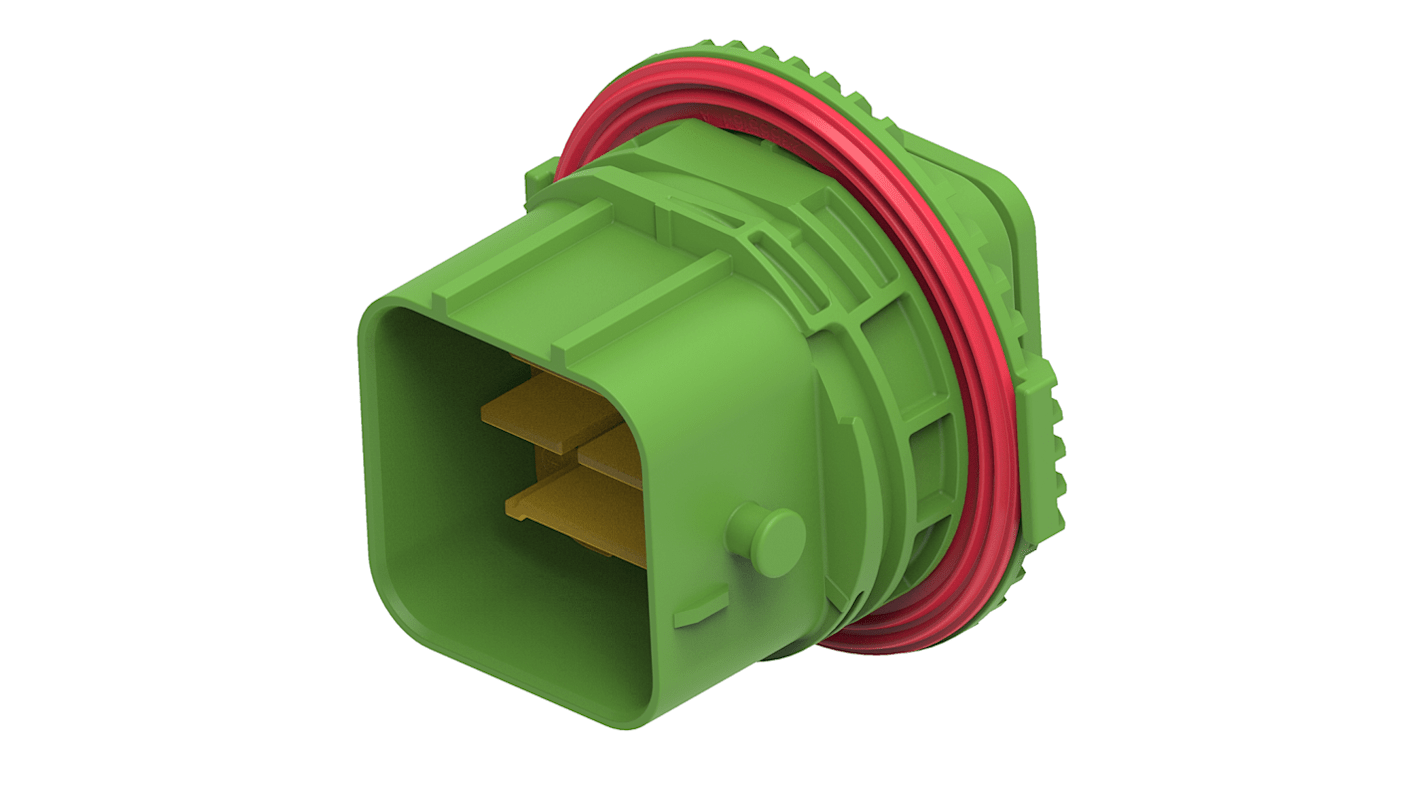 TE Connectivity, 2-2366509 Connector Housing Receptacle Green Cable Mount 48 Way, Cable Termination 2-2366509-3
