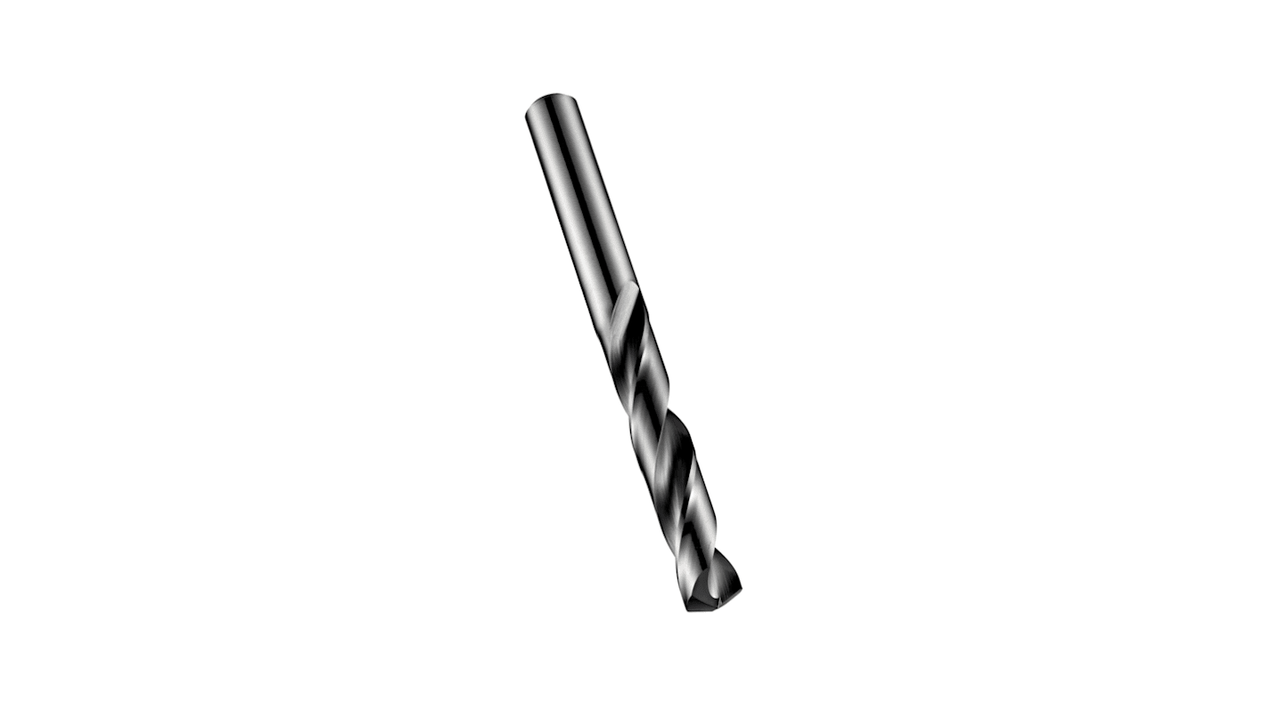 Dormer R454 Series Aluminum, Steel Core Drill Bit, 4.4mm Diameter, 74 mm Overall
