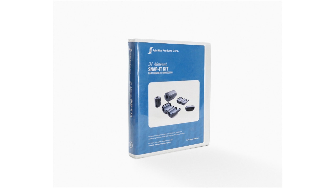 Fair-Rite 31 piece Ferrite Kit Includes Snap It Core