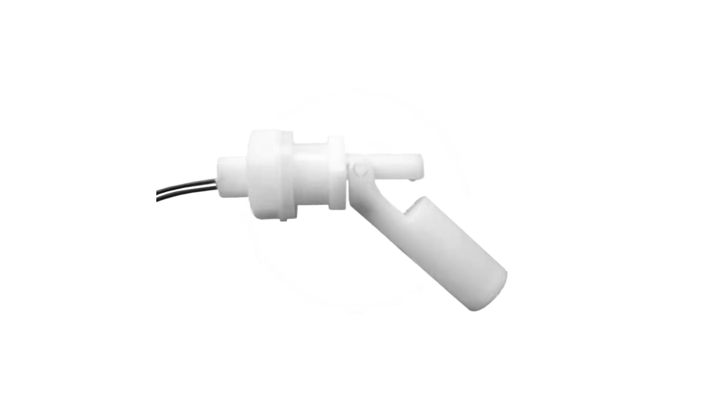 RS PRO PP浮球开关, 电缆安装, NO, 最大直流200V, 最高85°C, 线长1m
