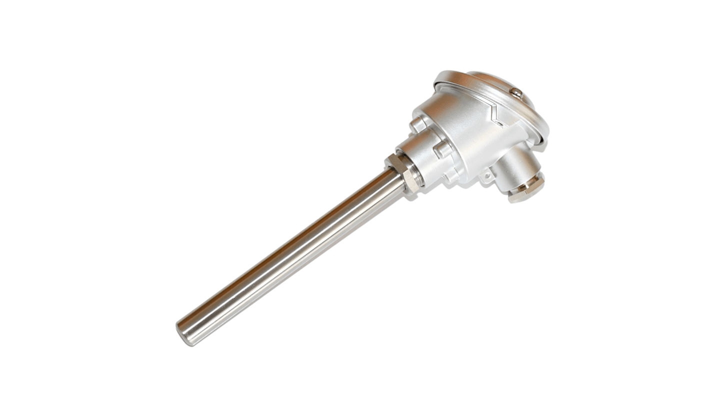 Electrotherm PT100 RTD Sensor, 15mm Dia, 200mm Long, 3 Wire, Probe, 3 DIN EN 60751 °C, F0 °C +400°C Max