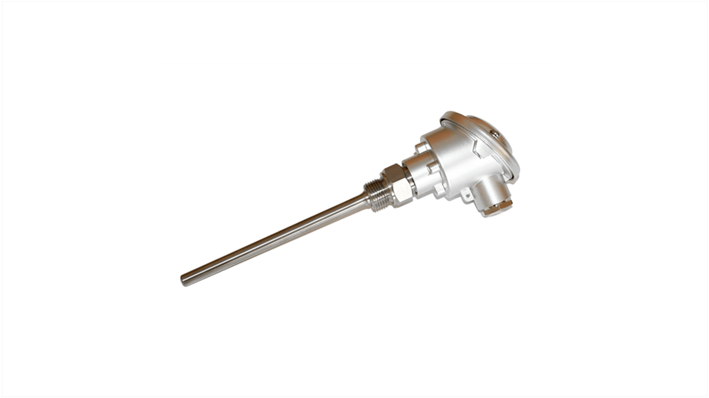 Electrotherm PT100 RTD Sensor, 9mm Dia, 150mm Long, 3 Wire, G1/2, 3 DIN EN 60751 °C, F0 °C +200°C Max