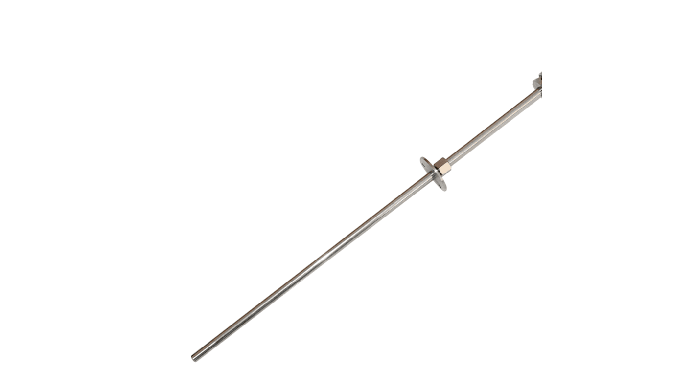 Electrotherm PT100 RTD Sensor, 8mm Dia, 400mm Long, 3 Wire, Probe, 3 DIN EN 60751 °C, F0 °C +400°C Max