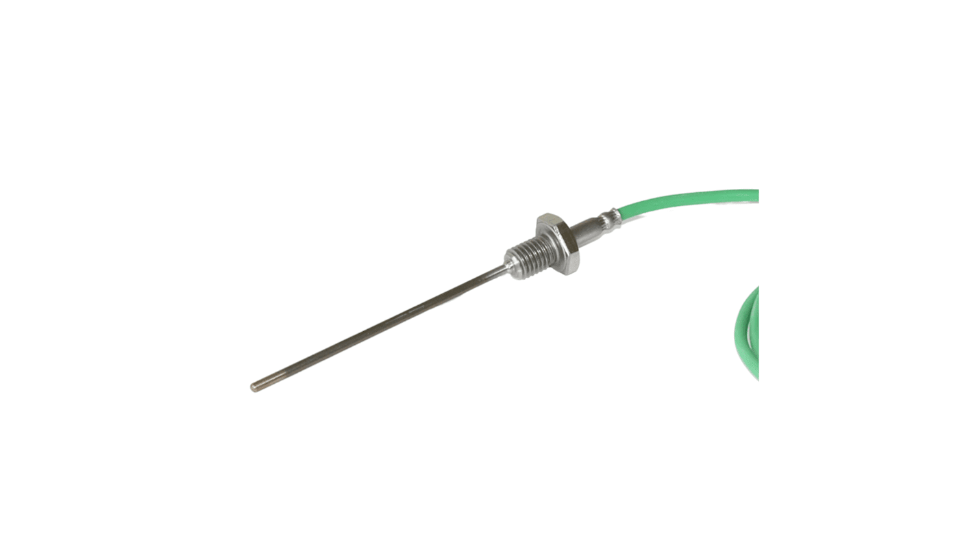 Termopar tipo J Electrotherm, Ø sonda 3mm x 2500mm, temp. máx +205°C, conexión Conector macho estándar