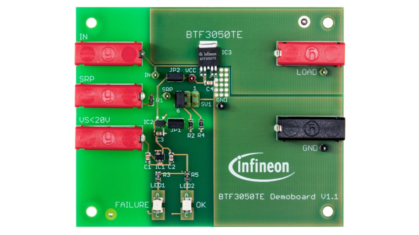 Infineon DEMOBOARDBTF3050TETOBO1 Demoboard BTF3xxxEJ PWM-kontroller til Voltage Regulator til Arduino UNO Sheild