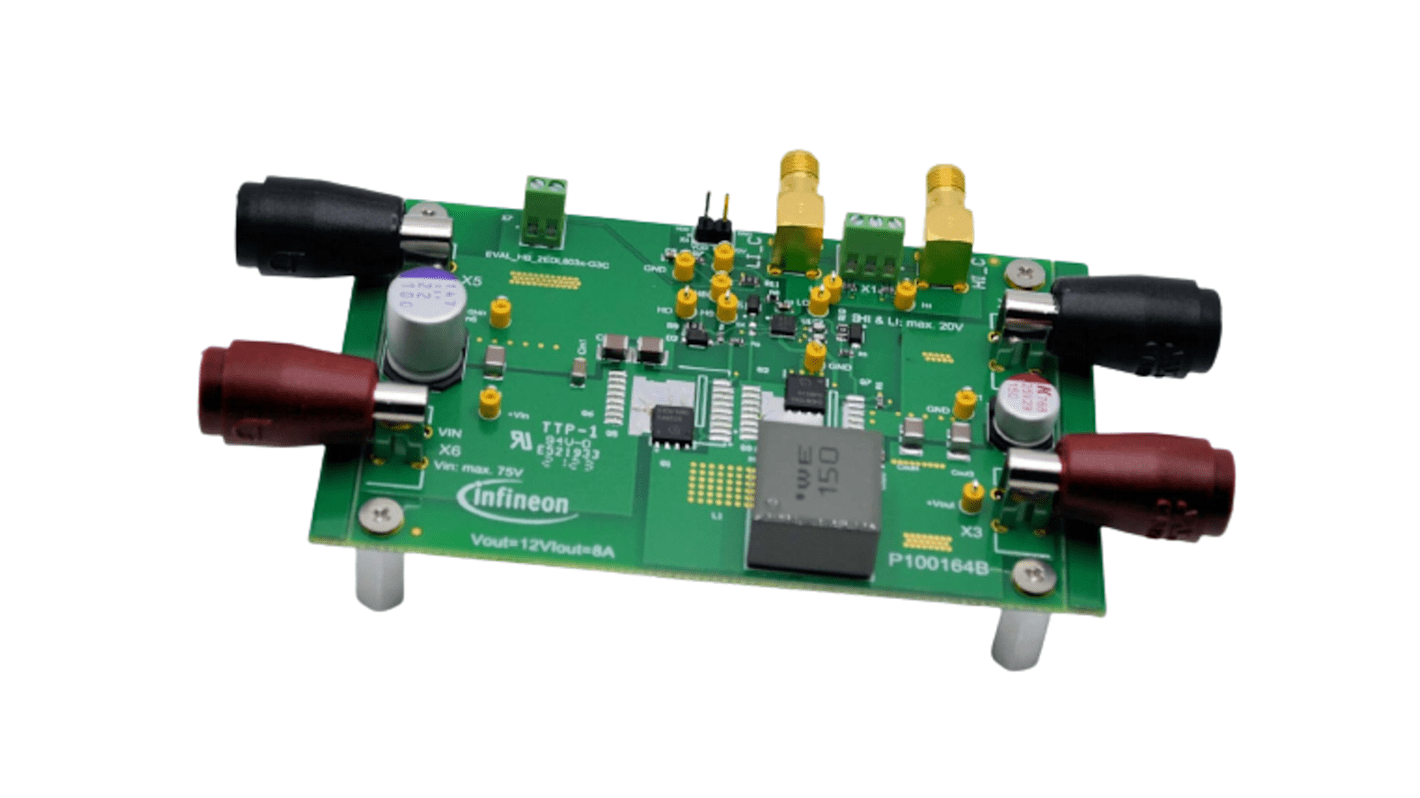Vyhodnocovací deska snižujícího měniče, Half-Bridge Buck Converter Evaluation Board Using the Eicedriver 2EDL803x,