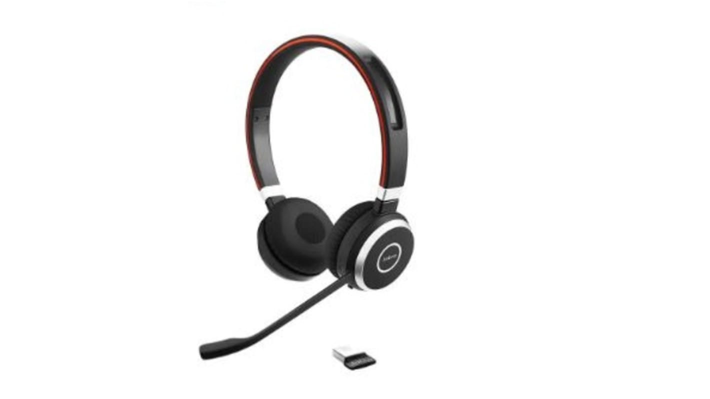 Jabra Evolve 65 On-Ear-Headset Schwarz, Grau 93.6dB Wireless 150 → 7000 Hz