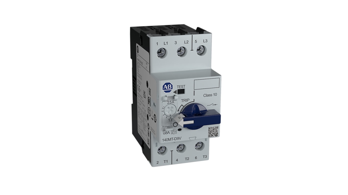 Rockwell Automation 2.5 A 140MT Motor Protection Circuit Breaker, 200 → 500 V ac