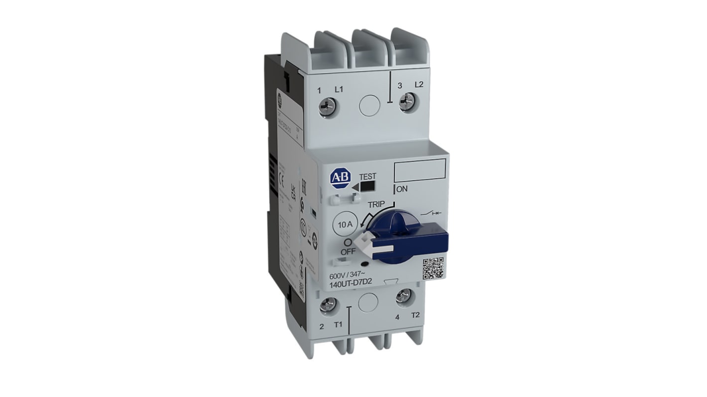 Allen Bradley, 140UT MCCB 2P 4A, Breaking Capacity 65 kA, Fixed Mount