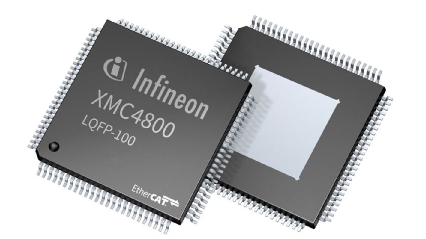 Infineon XMC4800单片机, ARM Cortex M4内核, 100针, LFBGA, 最大144MHz, 2.048 mb 闪存