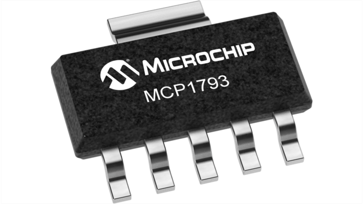 Microchip MCP1793T-4102H/DC, 1 Low Dropout Voltage, Voltage Regulator 100mA, 5 V 5-Pin, SOT-223