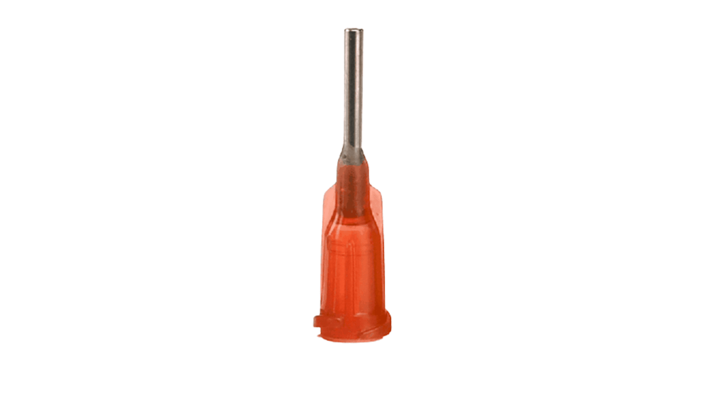 Metcal TE Dosierspitze Gerade, bernsteinfarben, Größe 15, 25.4mm, für Spritzen im Luer-Lok-Stil