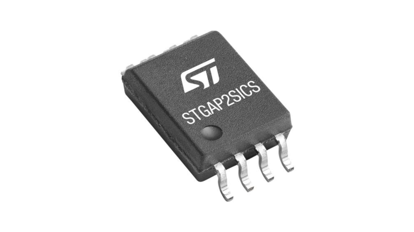 STMicroelectronics STGAP2SICSTR MOSFET Gate Driver 1, 4 A, 6.5V 8-Pin, SO-8W