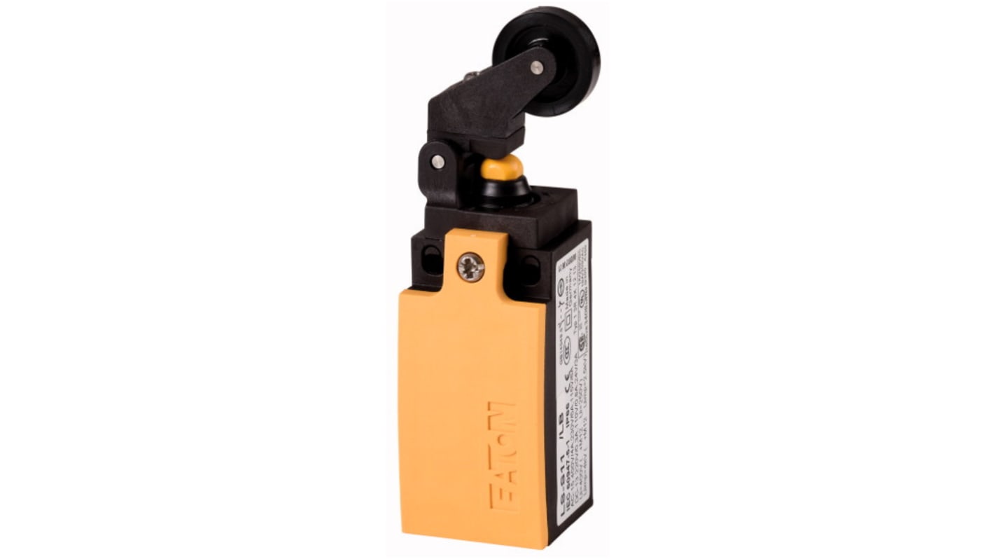 Eaton Roller Lever Limit Switch, 1NO/1NC, IP66, IP67, Plastic Housing, 400V ac Max, 4A Max
