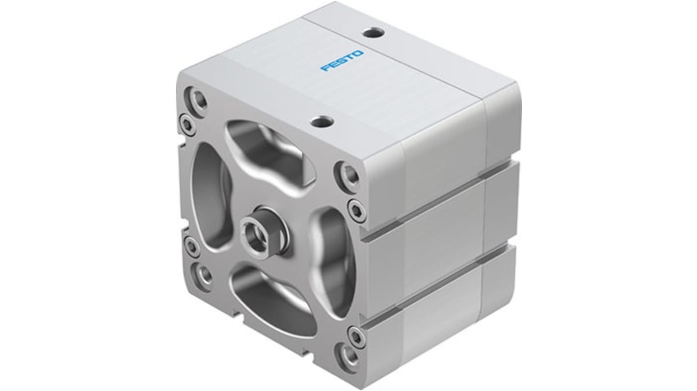Festo Pneumatic Compact Cylinder - 577193, 100mm Bore, 25mm Stroke, ADN Series, Double Acting