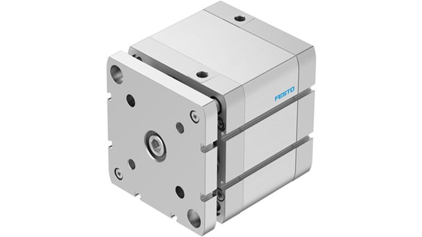 Festo Pneumatic Compact Cylinder - 577229, 100mm Bore, 40mm Stroke, ADNGF Series, Double Acting