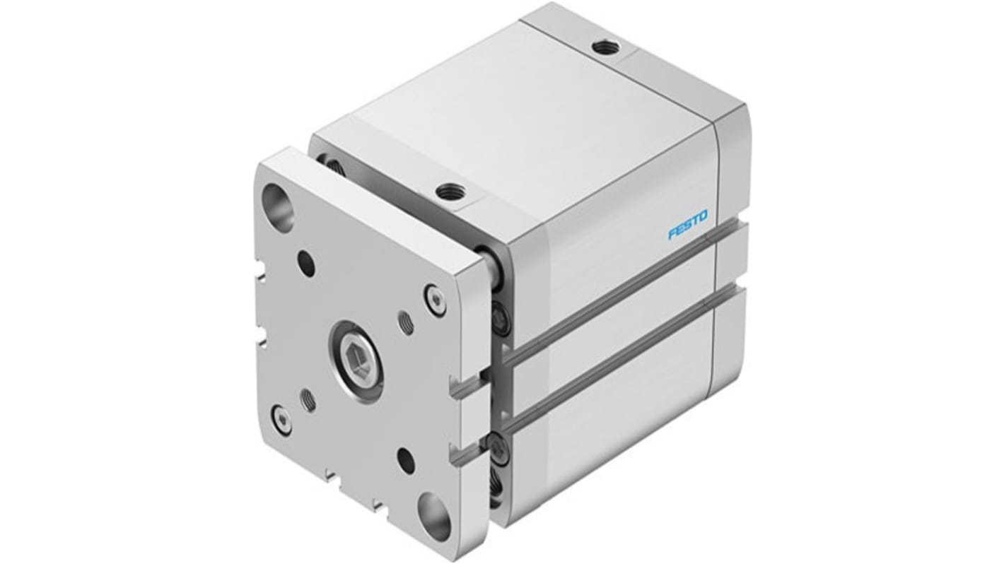 Festo Pneumatic Compact Cylinder - 574065, 80mm Bore, 60mm Stroke, ADNGF Series, Double Acting