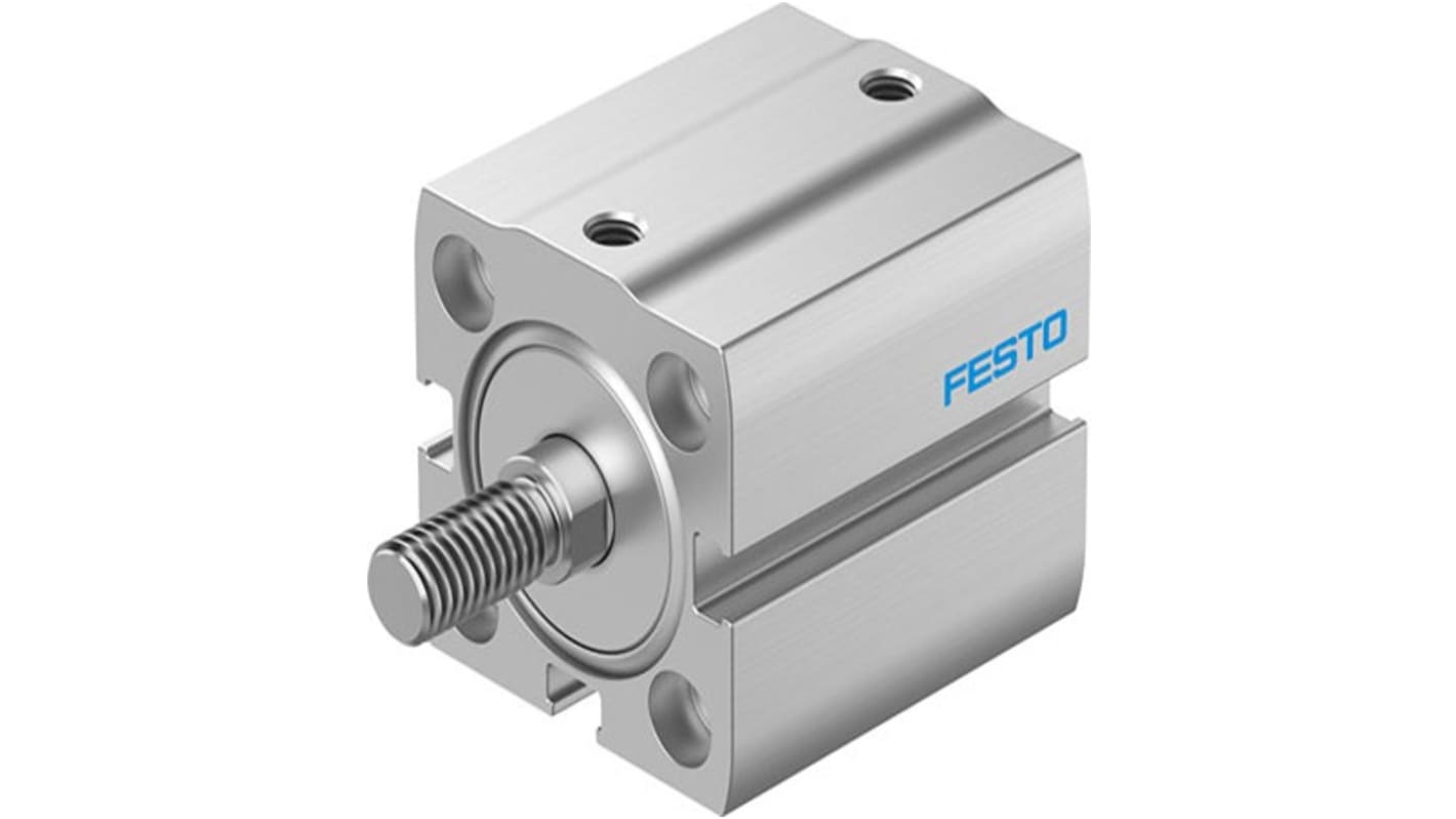 Festo Pneumatic Compact Cylinder - ADN-S-25, 25mm Bore, 15mm Stroke, ADN Series, Double Acting