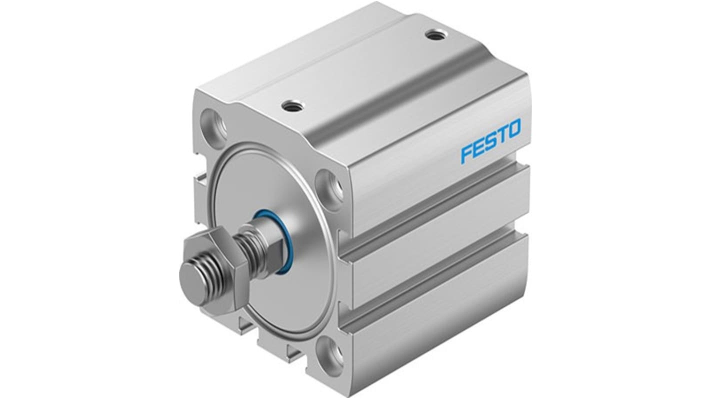 Festo Pneumatic Compact Cylinder - ADN-S-40, 40mm Bore, 15mm Stroke, ADN Series, Double Acting