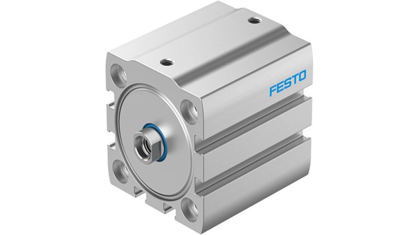 Festo Pneumatic Compact Cylinder - ADN-S-40, 40mm Bore, 5mm Stroke, ADN Series, Double Acting