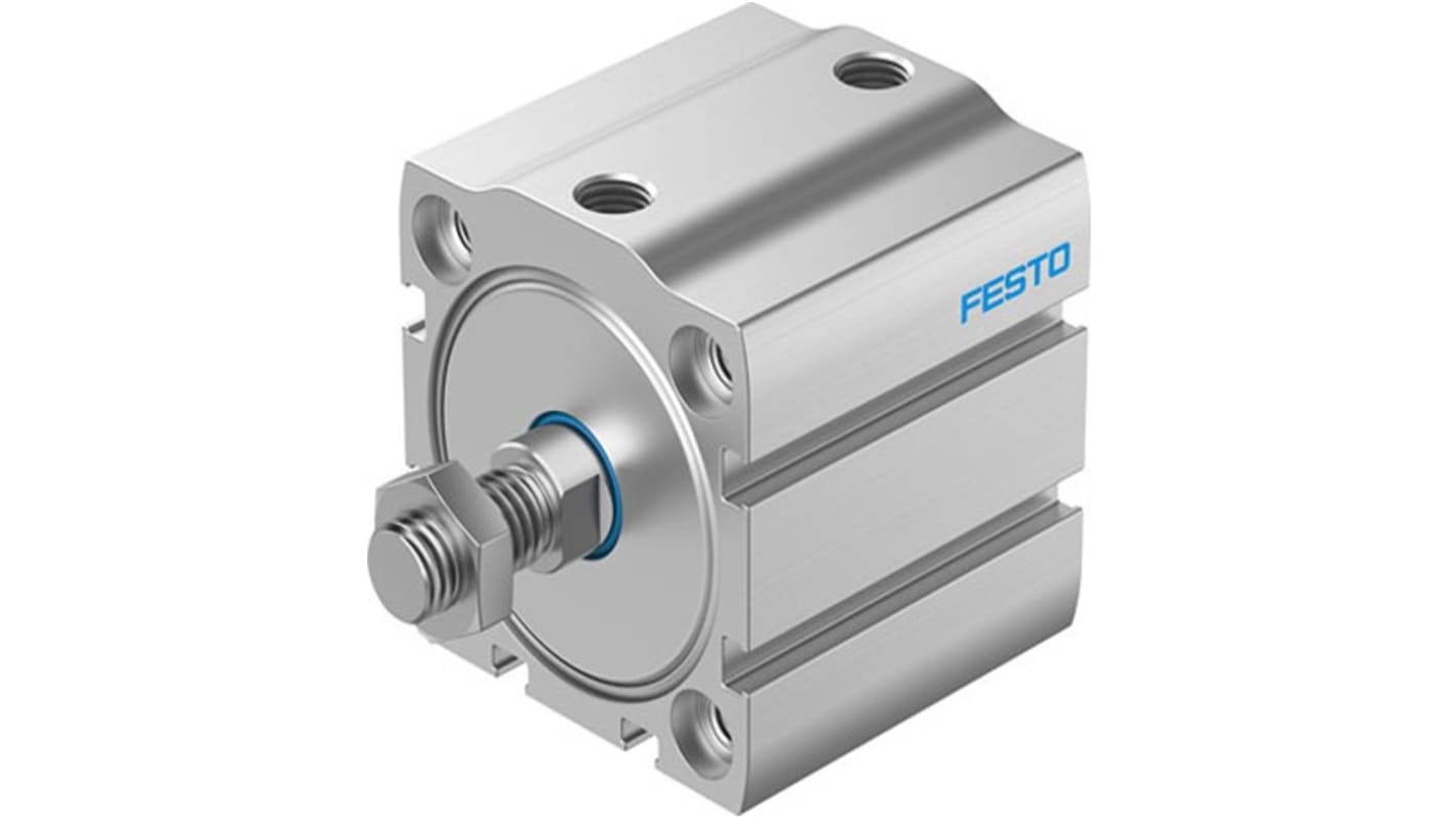 Festo Pneumatic Compact Cylinder - ADN-S-50, 50mm Bore, 20mm Stroke, ADN Series, Double Acting