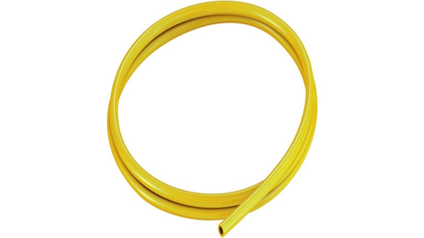 Festo Rund Kunststoffrohr Gelb, Außen-Ø 6mm / Innen-Ø 4mm, TPE
